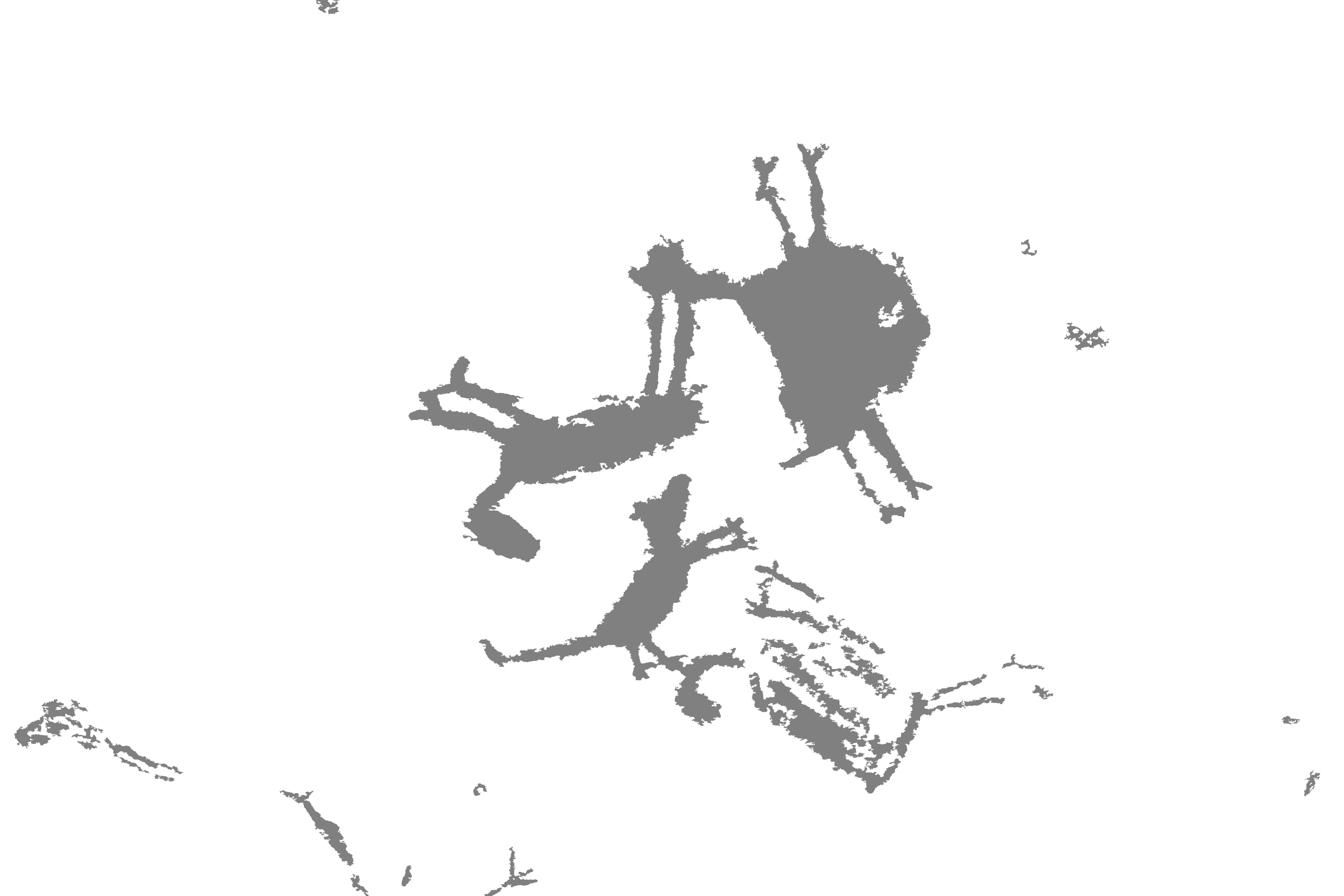 The extracted tracing on its own